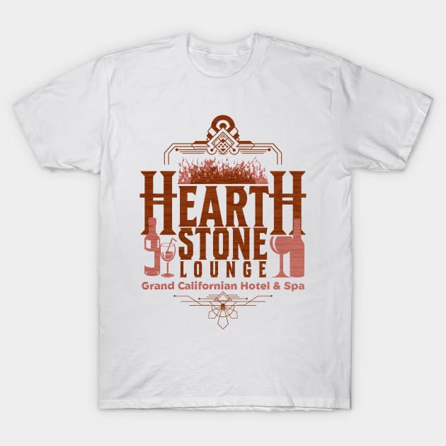 HearthStone Lounge Grand Califorian Hotel & Spa Anaheim CA. T-Shirt by Joaddo